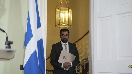 Der schottischer Regierungschef Yousaf ist am Montag zurückgetreten.