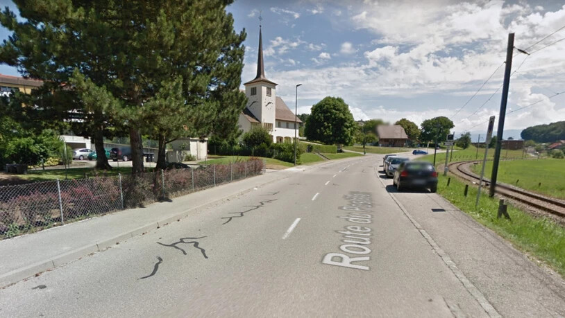 An dieser Strasse, der Route du Postillon, steht das Haus, in dem der Sprengstoff gefunden wurde.