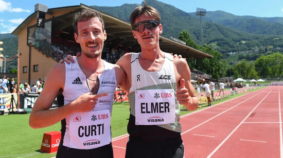 Ausgezeichnetes Teamwork: Michael Curti spielt für Tom Elmer auf den ersten 1000 Metern die Lokomitive, und Tom Elmer dankt es ihm mit dem Titel und einer sehr guten Zeit.