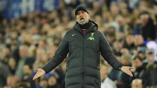 Jürgen Klopp und Liverpool erlitten im Derby gegen Everton eine womöglich entscheidende Niederlage im Kampf um den Titel in der Premier League