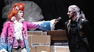 Auf der Bühne: Der Schweizer Netflix-Star Alexander Albrecht spielt den Mozart. 