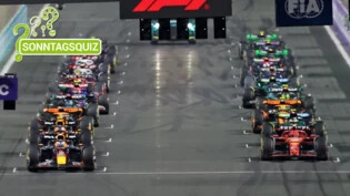 Los geht es: Die Formel-1-Autos stehen in der Startaufstellung und sind bereit für das Rennen - hier ein Bild des Saudi Arabia Grand Prix 2024.